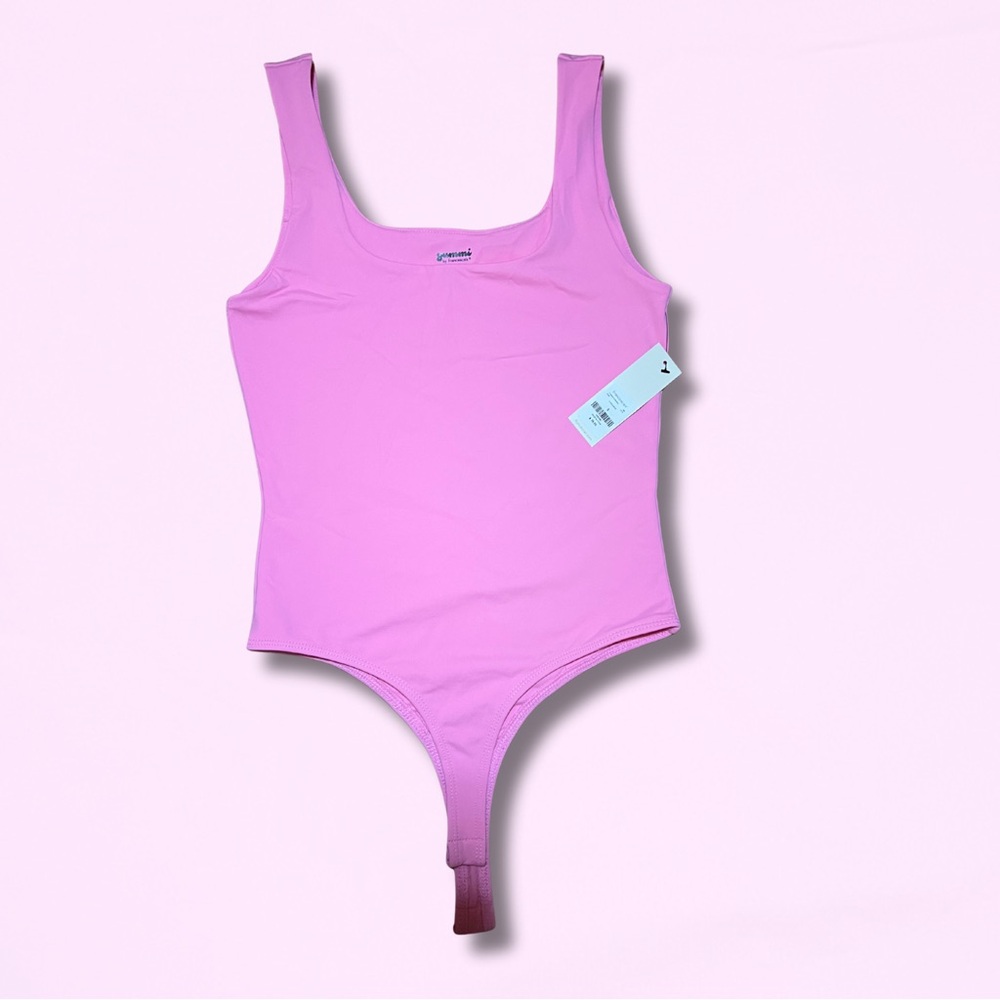 Francesca's Collections Vibrant Pink Bodysuit
